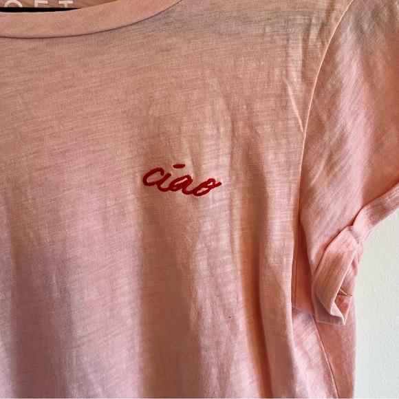 Loft Ciao Pink Short Sleeve T-Shirt | S - Picture 3 of 7